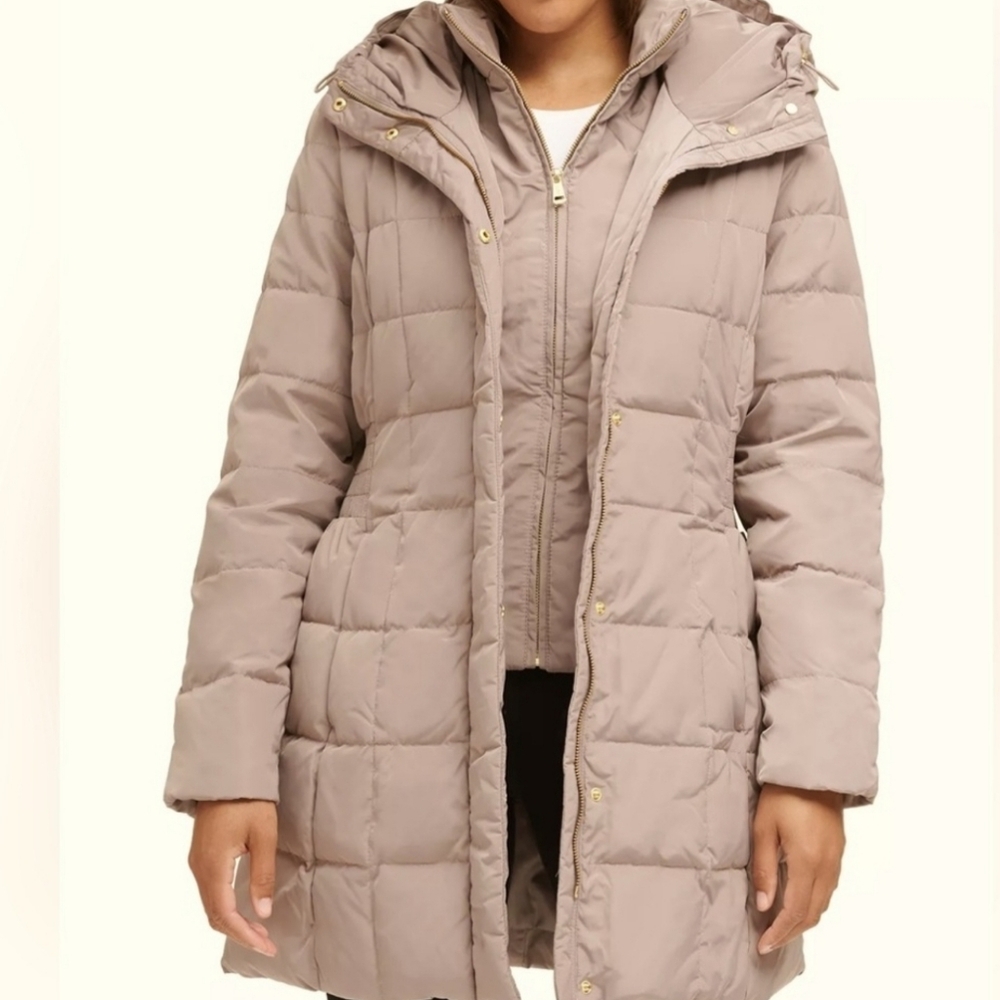 Cole Haan Signature Hodded Down & Feather Jacket
